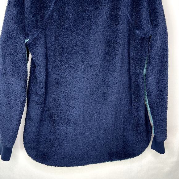 Southern Tide Laura Button Neck Fleece Pullover blue sherpa button neck Large - Picture 11 of 14